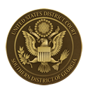 Logo for the souther district of Georgia federal courts. 